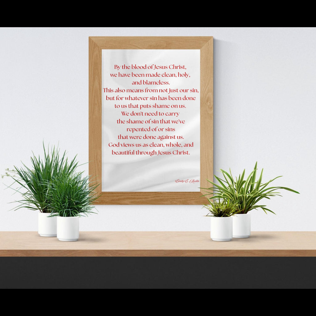 Mindful meditation quote, digital download, God Views Us, white satin design, wall art