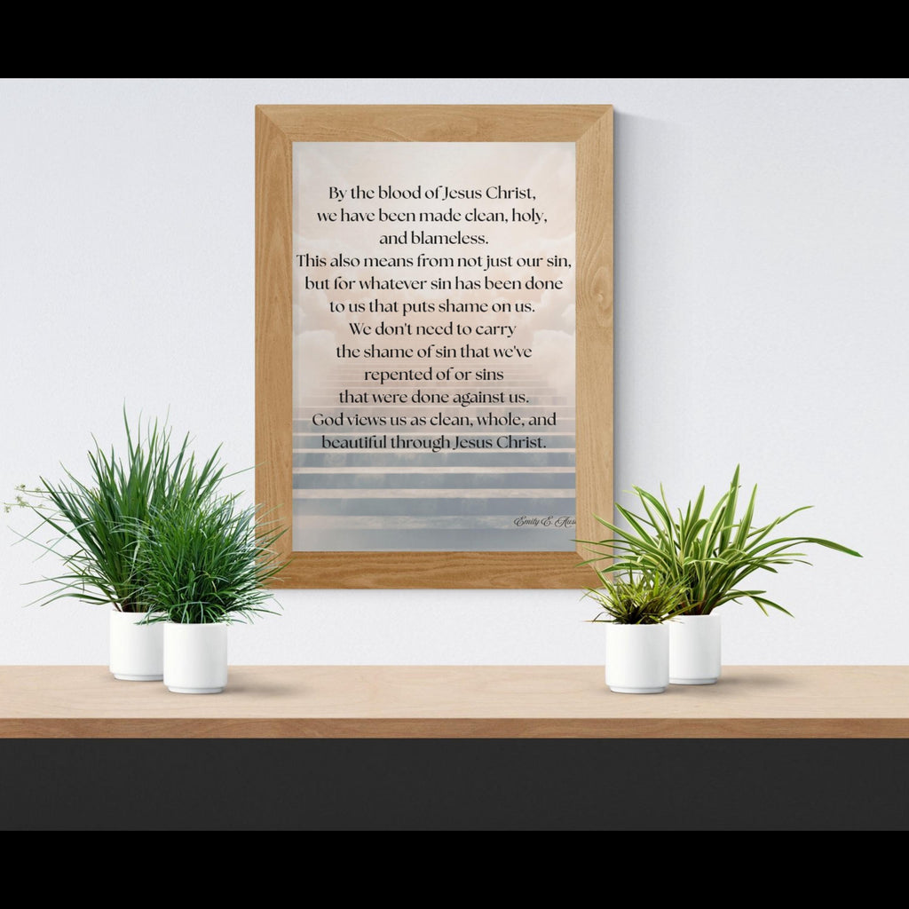 Mindful meditation quote, digital download, God Views Us, stairway design, wall art