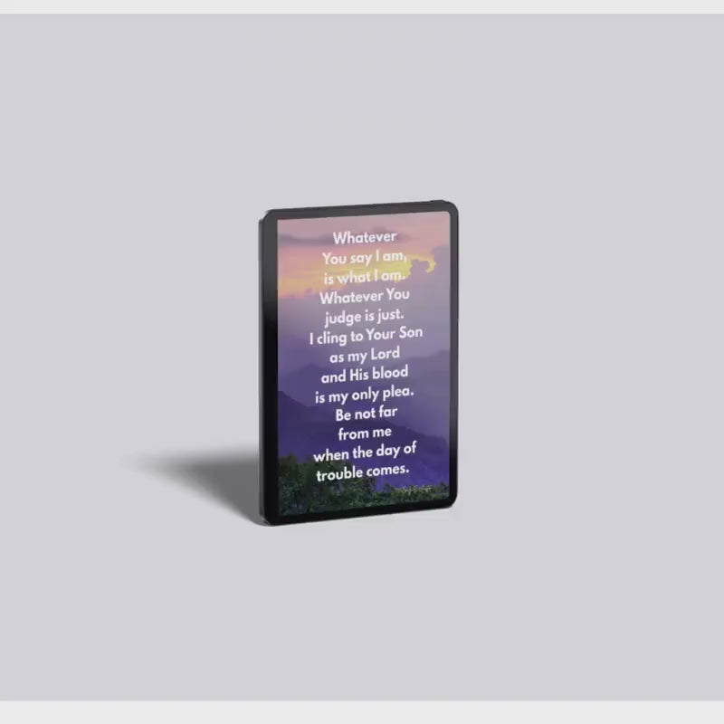 Guided Prayer Wall Art - "Whatever You Say I Am" - Prayer - Digital Download Poster