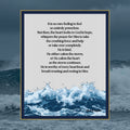 Calm the Storm wall art, Raging Sea design, spiritual quote, digital download poster