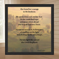 She Found Her Courage printable wall art, tree field design, digital download meditation poster