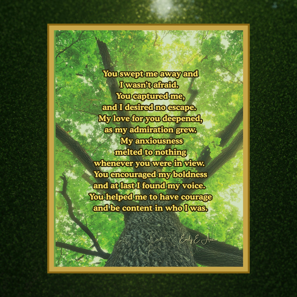 Love Poem Wall Art Digital Download Tree Nature Printable Romantic Gift