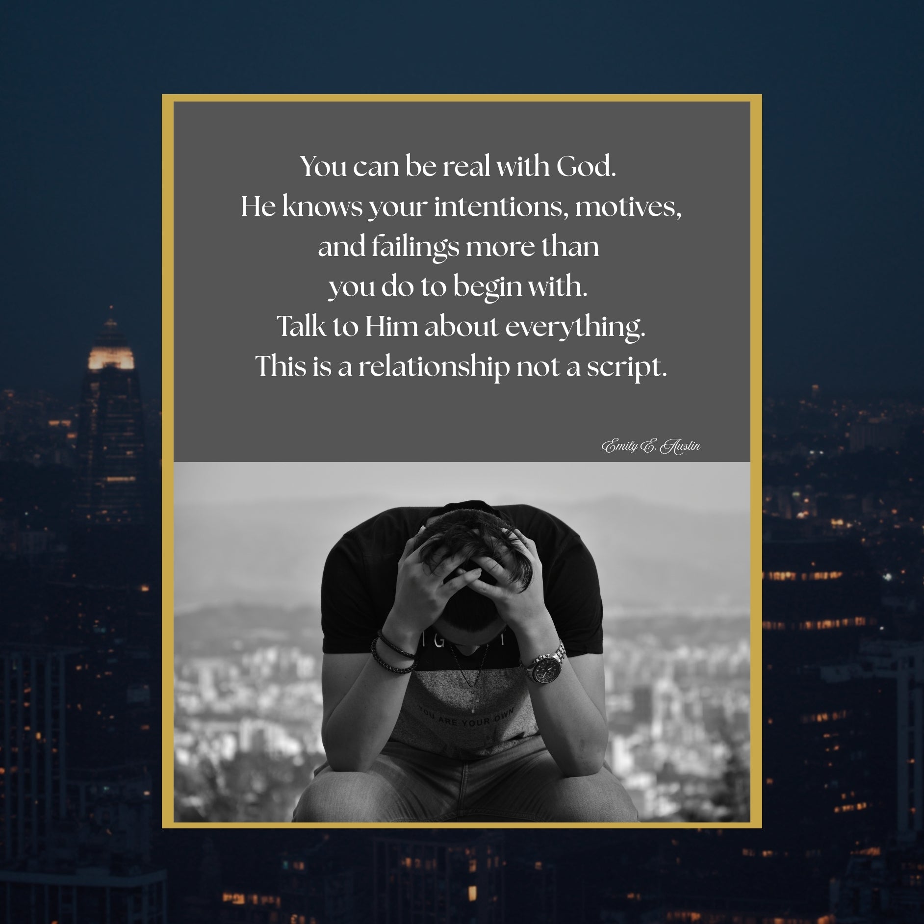You Can Be Real Minimalist Gray Digital Download Christian Wall Art