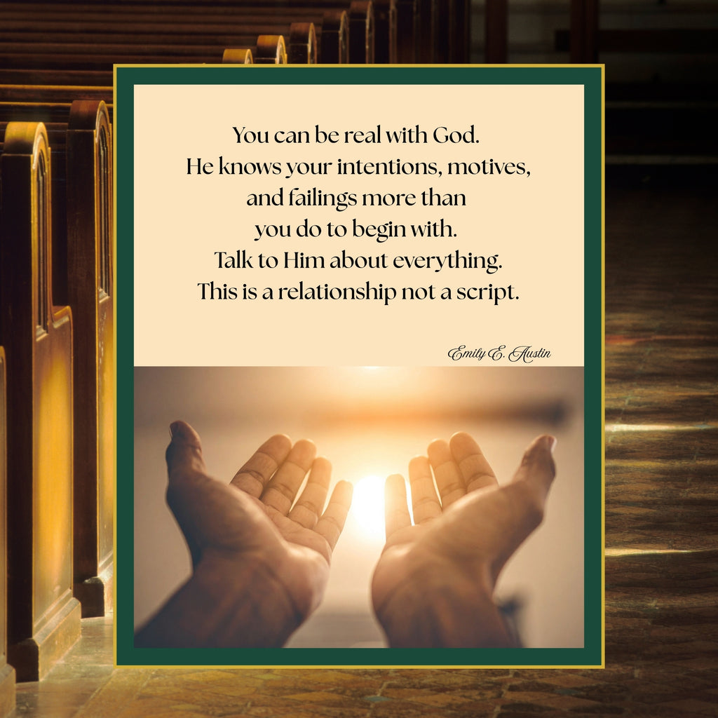You Can Be Real Open Hands Digital Download Christian Wall Art